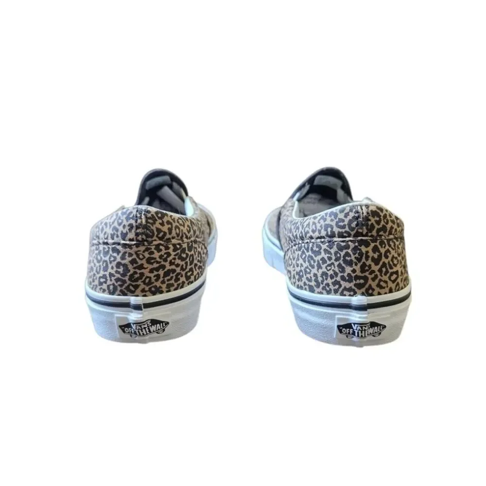 NWOT Vans Classic Slip-On Leopard Print Skate Shoes Women's 5.5 EU 37 Canvas - Picture 4 of 7
